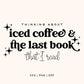 iced coffee and books svg